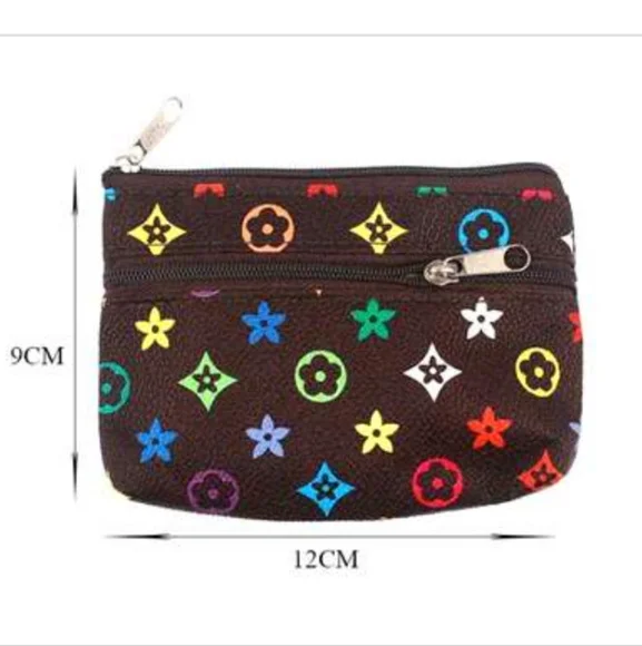 Fashion Floral-Star Zip Pouch-Keychains (Multicolor) 4 Colors Available - Picture 2 of 5